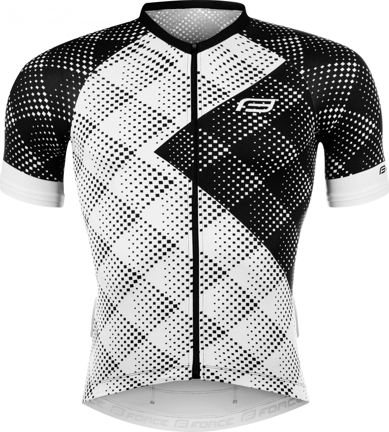 dres FORCE VISION kr. rukáv, bílý Velikost: L