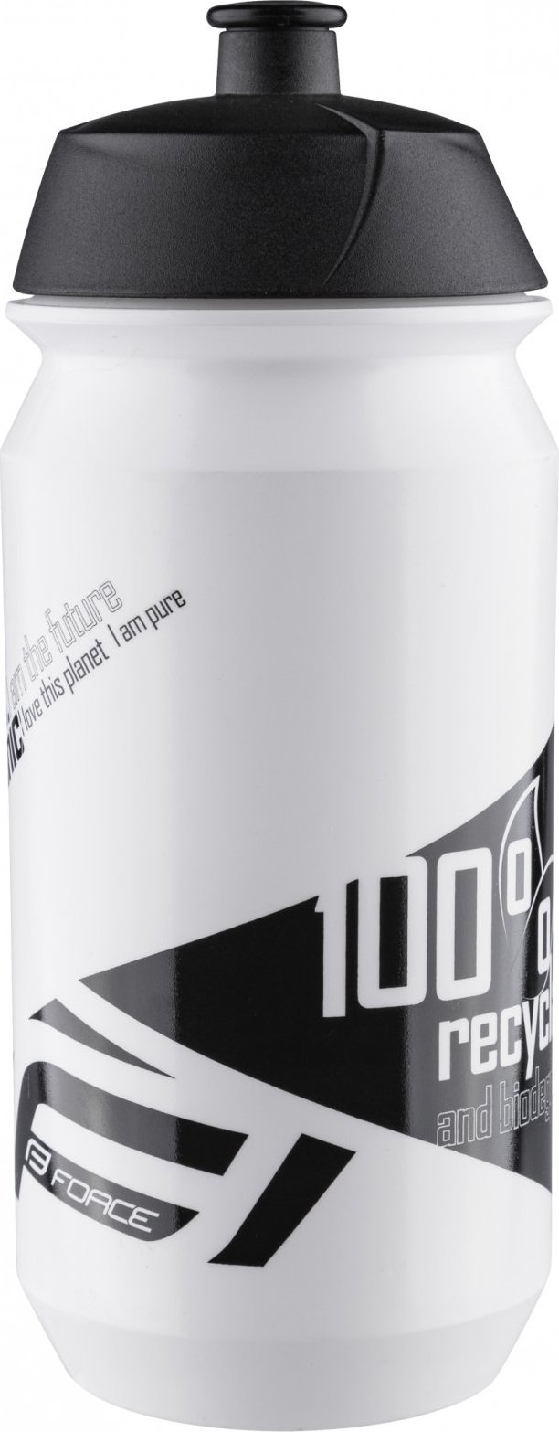 láhev FORCE BIO 0,5 l, bílo-černá