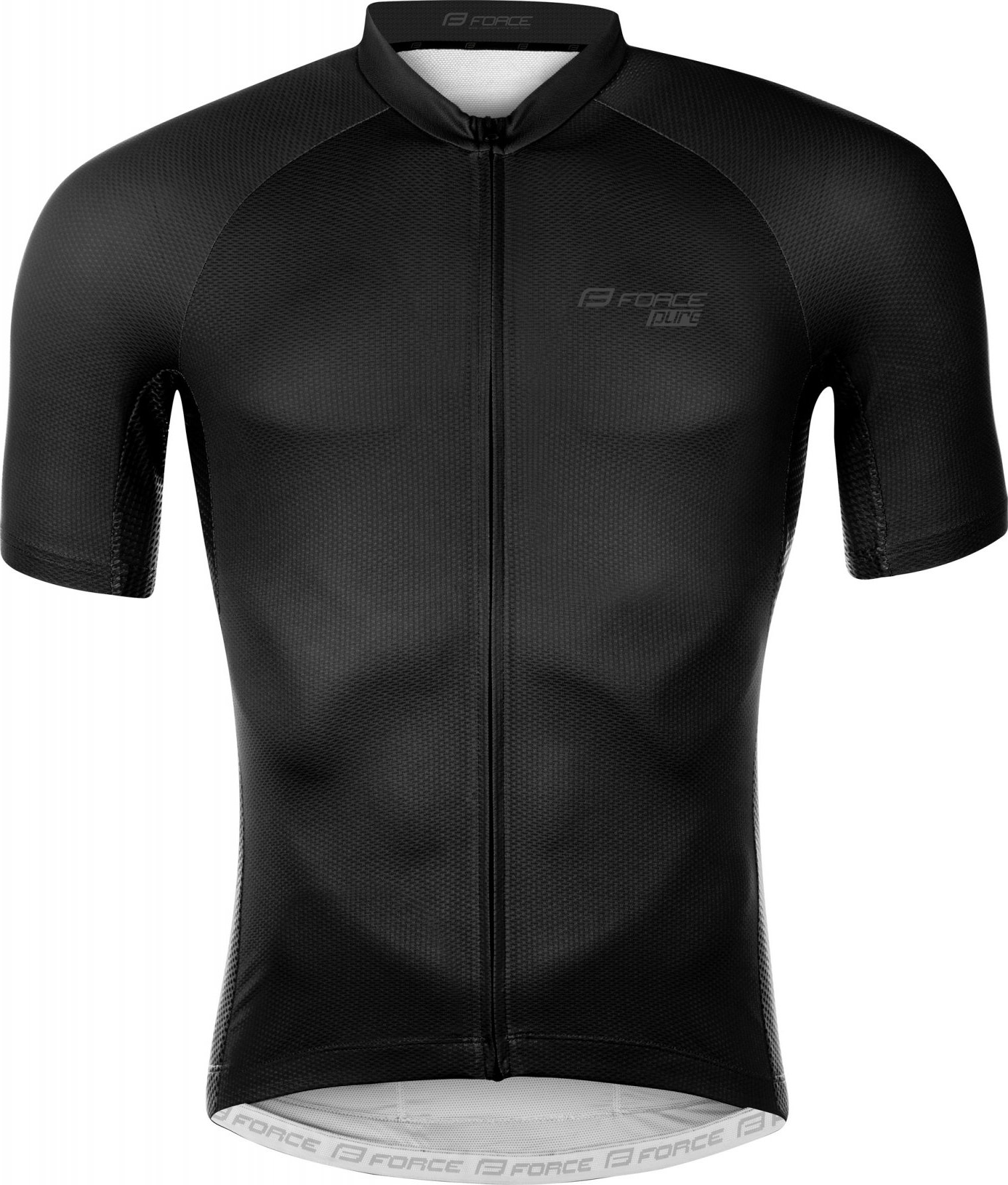 dres FORCE PURE kr. rukáv, černý Velikost: XS