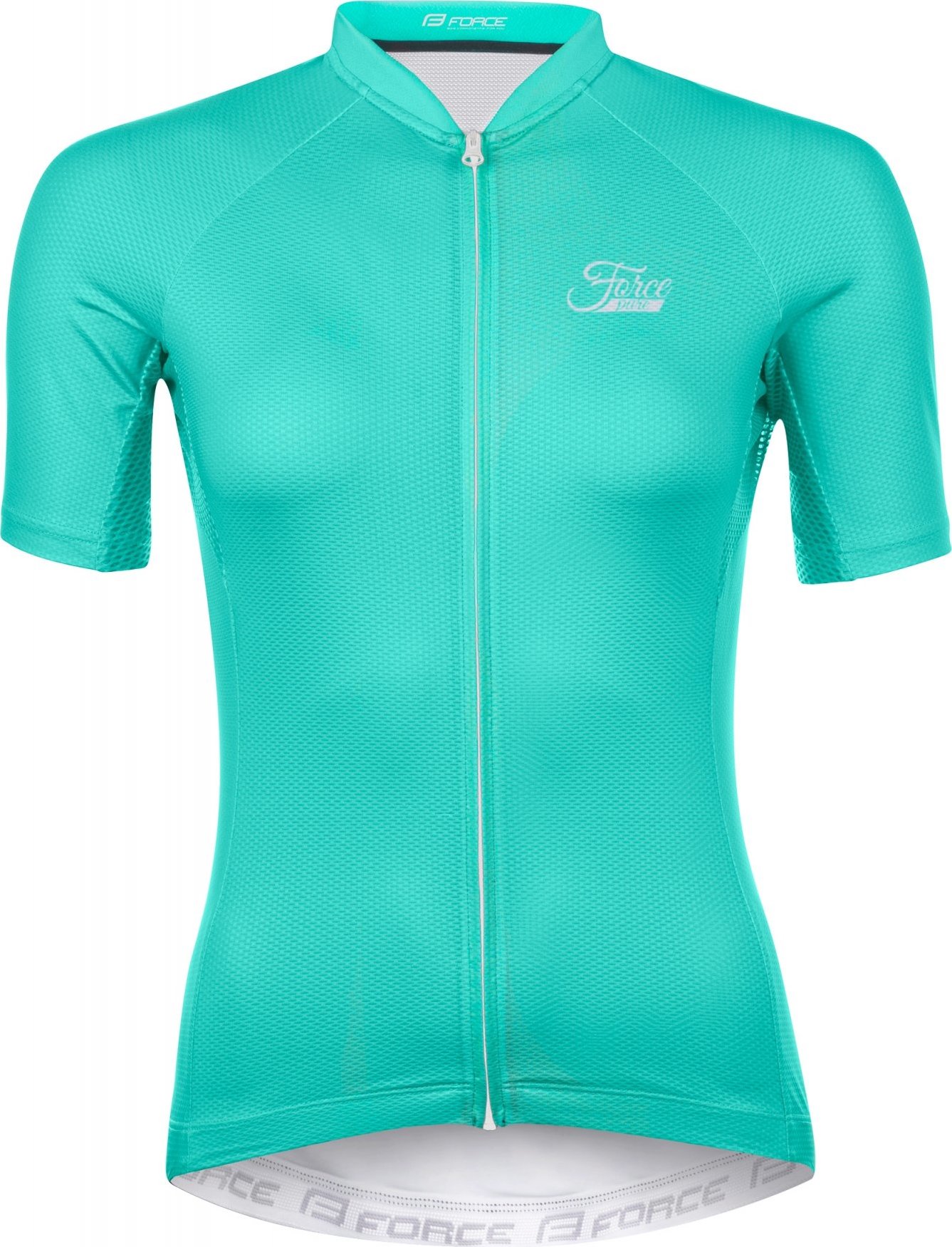 dres FORCE PURE LADY kr. rukáv, tyrkysový Velikost: M