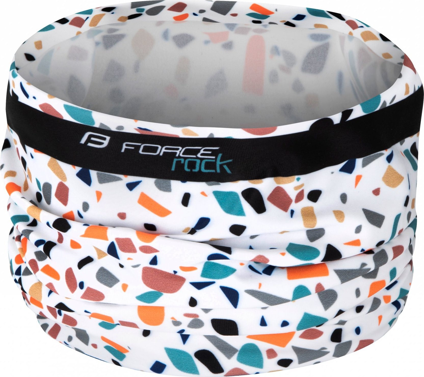 šátek FORCE ROCK jaro/podzim, bílý UNI