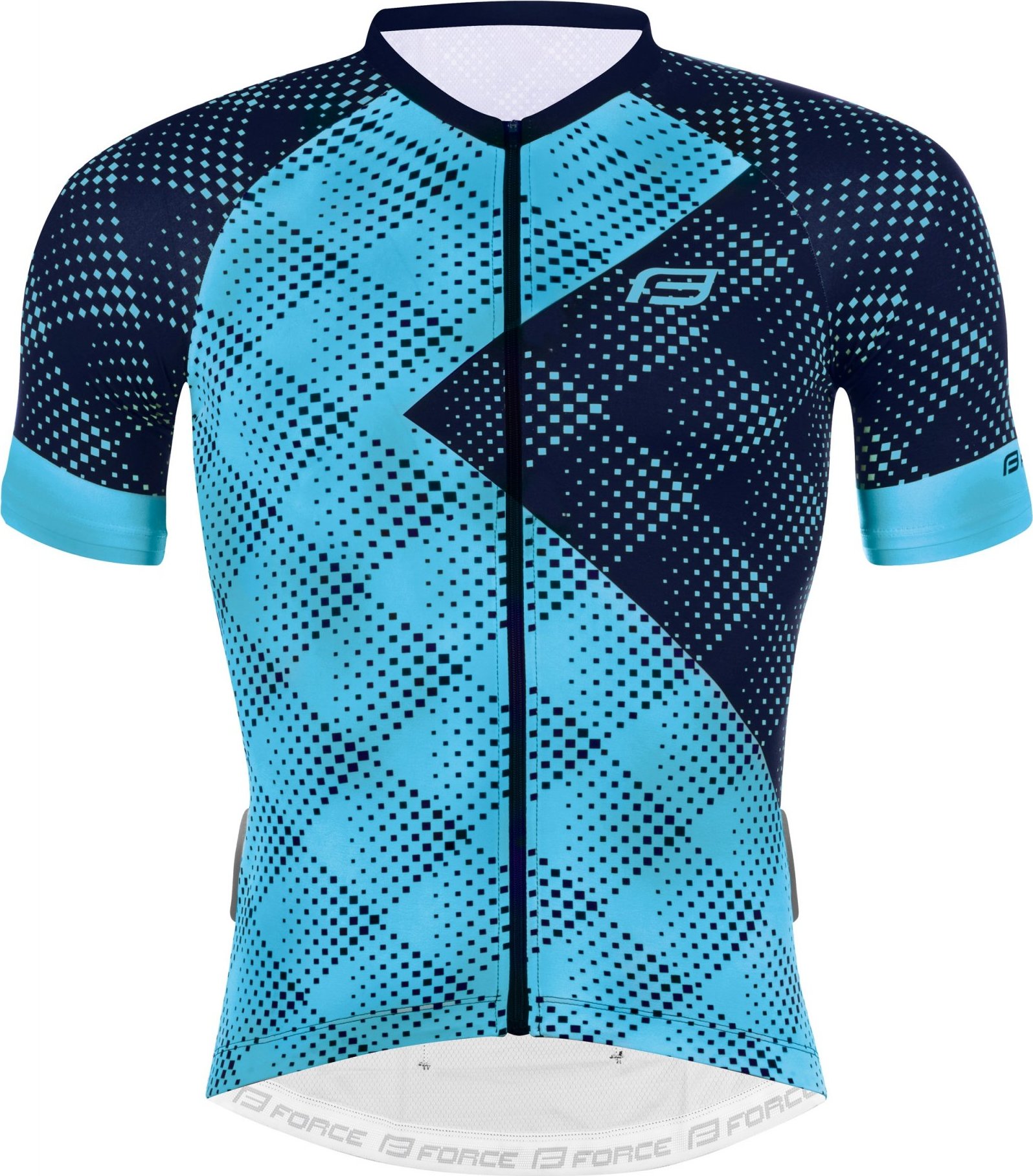 dres FORCE VISION kr. rukáv, modrý Velikost: L