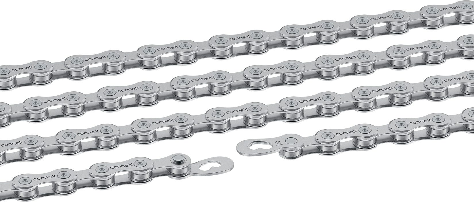 řetěz CONNEX 10s0 pro 10-kolo, stříbrný