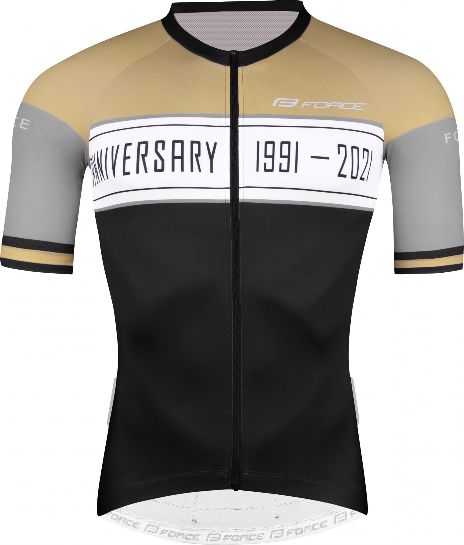 FORCE dres F ANNIVERSARY kr. rukáv, černo-zlatý Velikost: M