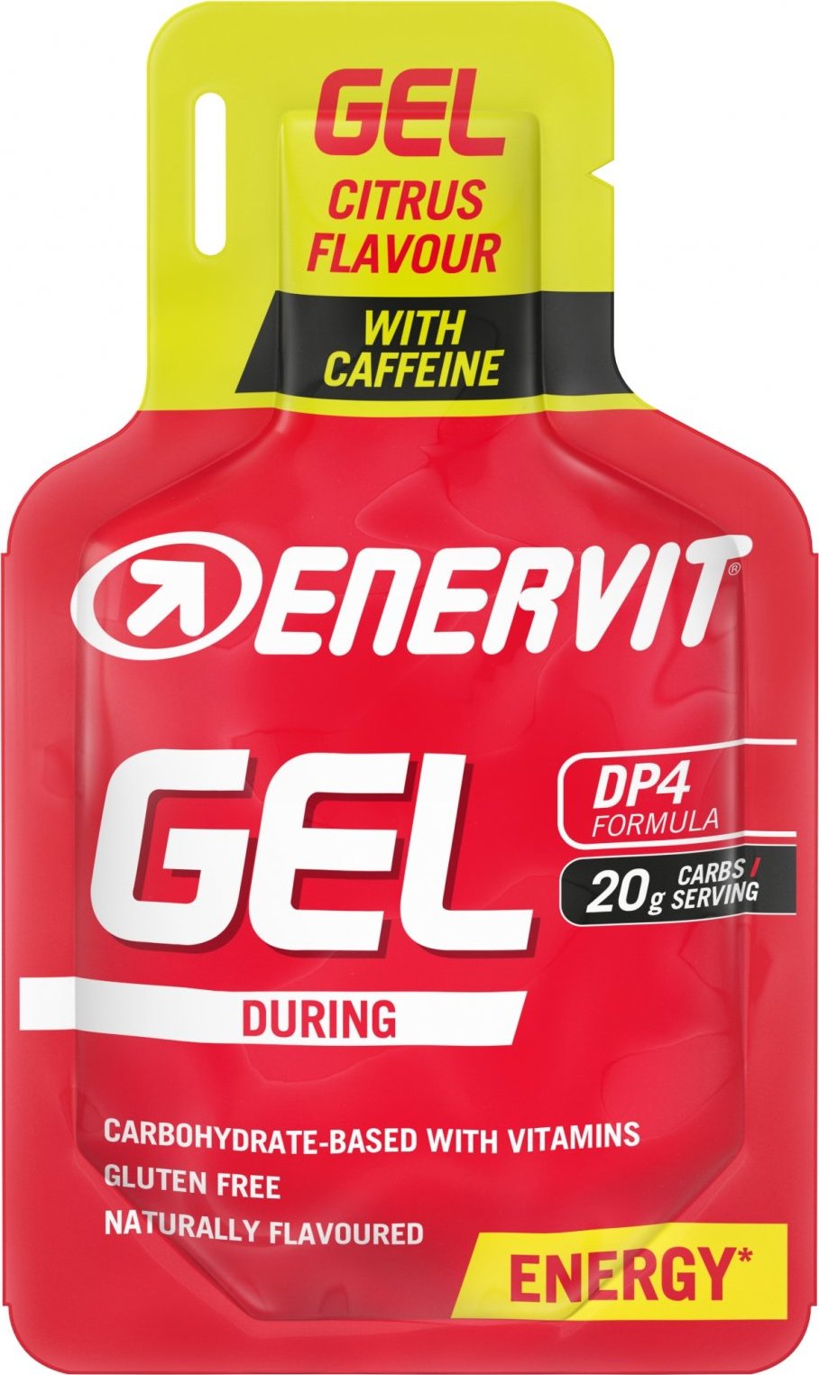 ENERVIT Gel + kofein, sáček, 25 ml citrus