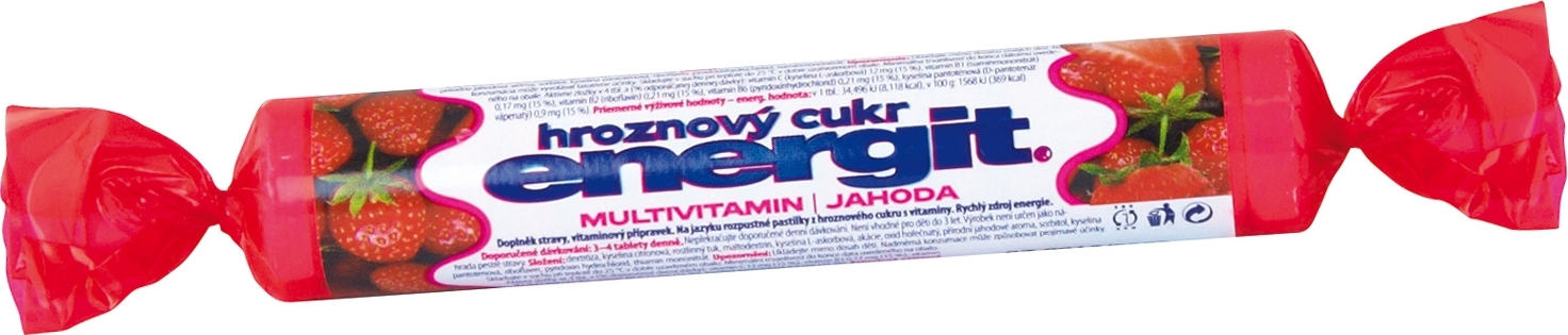 VITAR Energit Hroz. cukr multivit., 17 tab. jahoda