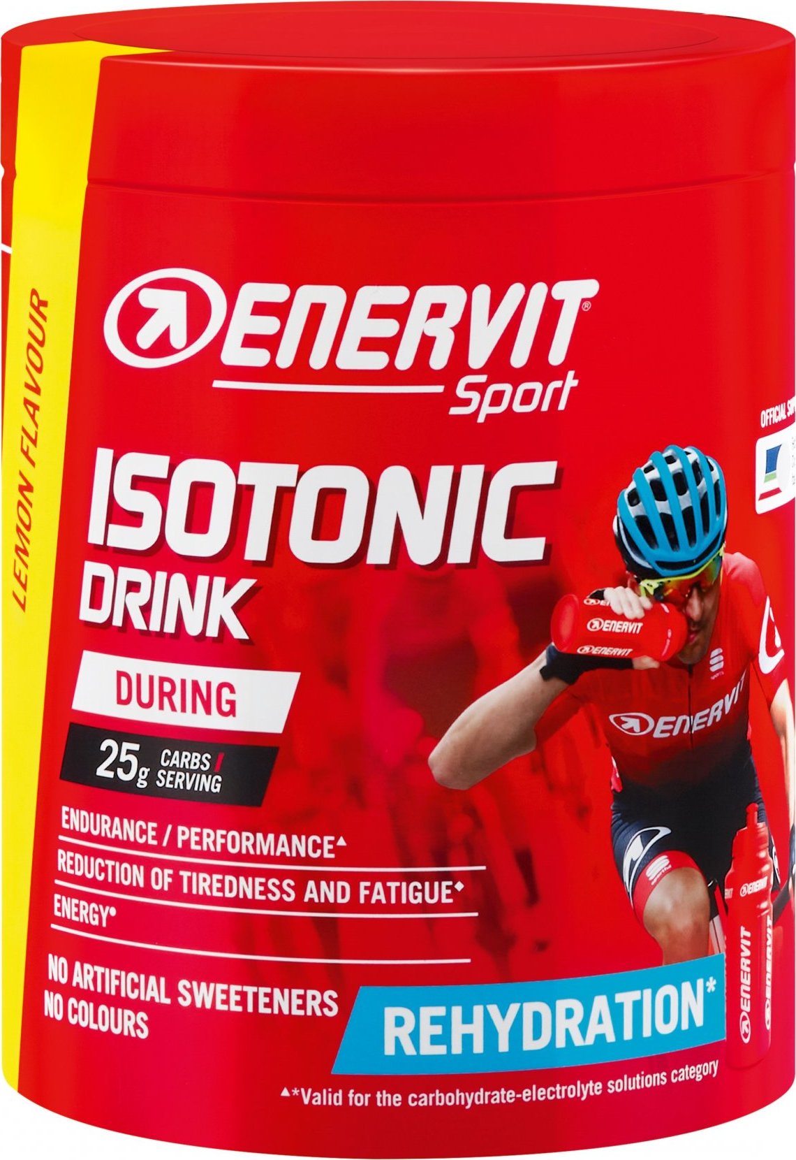ENERVIT Isotonic Drink, dóza, 420 g citron
