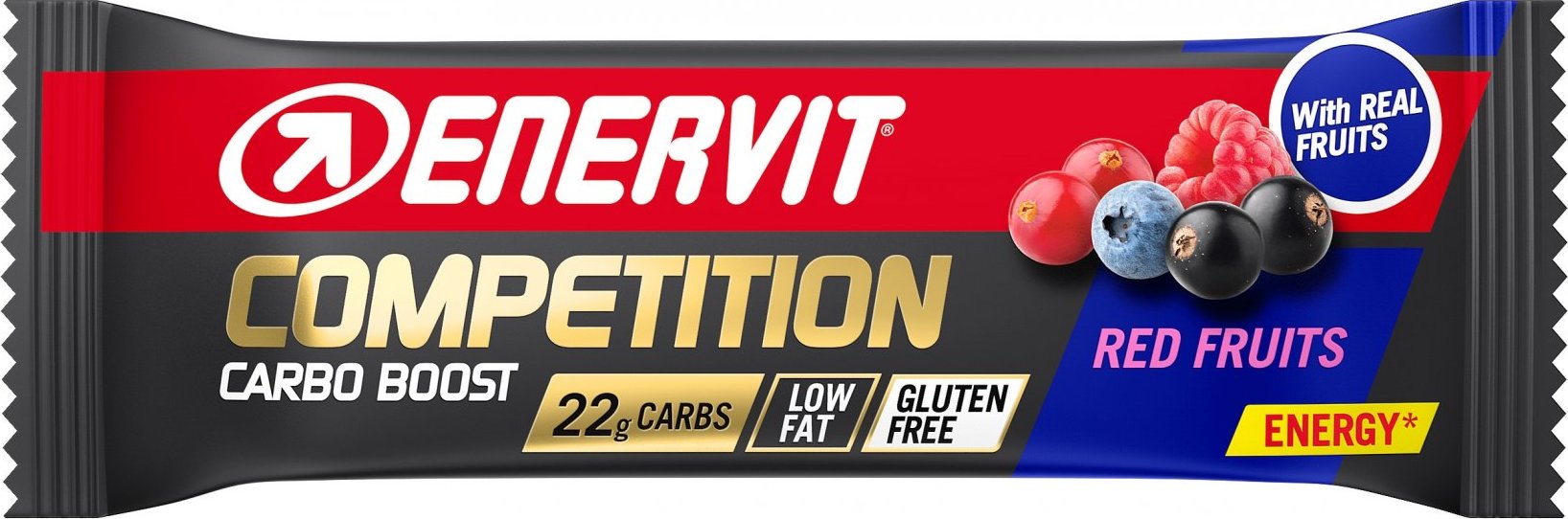 ENERVIT Competition Bar, tyčinka, 30 g červené ovoce