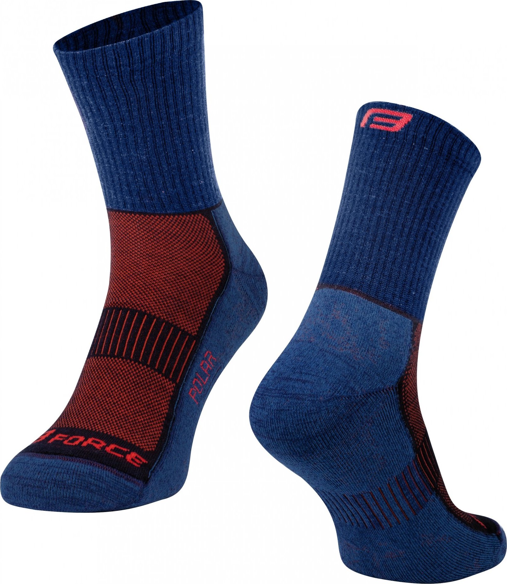 ponožky FORCE POLAR, modré Velikost: L-XL/42-47