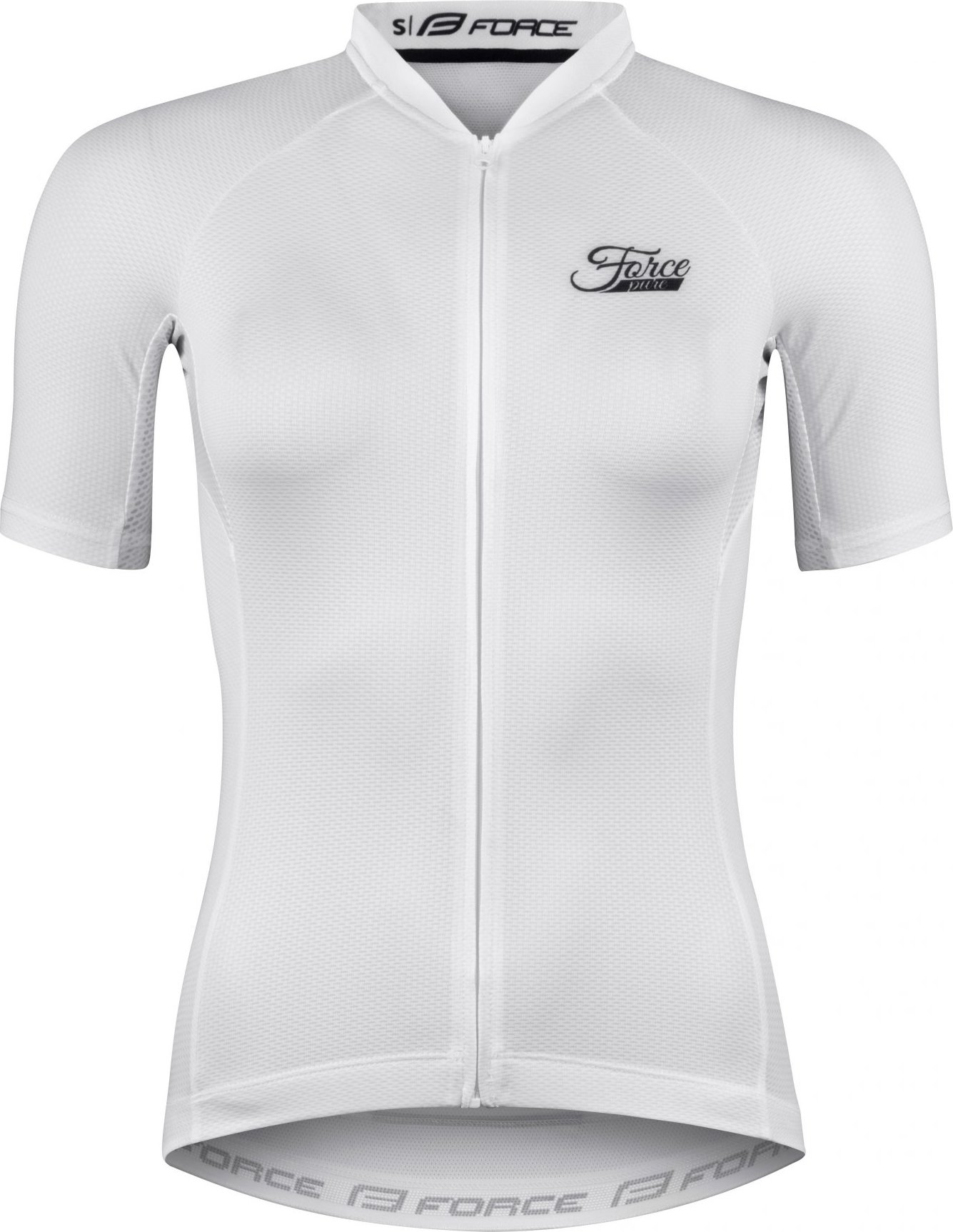 dres FORCE PURE LADY kr. rukáv, bílý Velikost: M