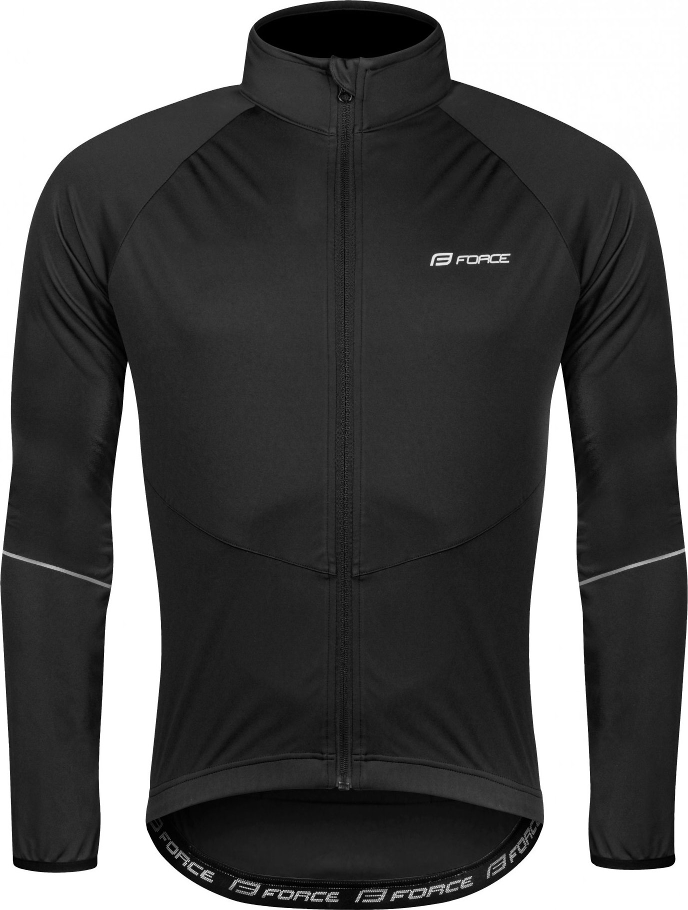 bunda FORCE ARROW softshell, černá Velikost: S
