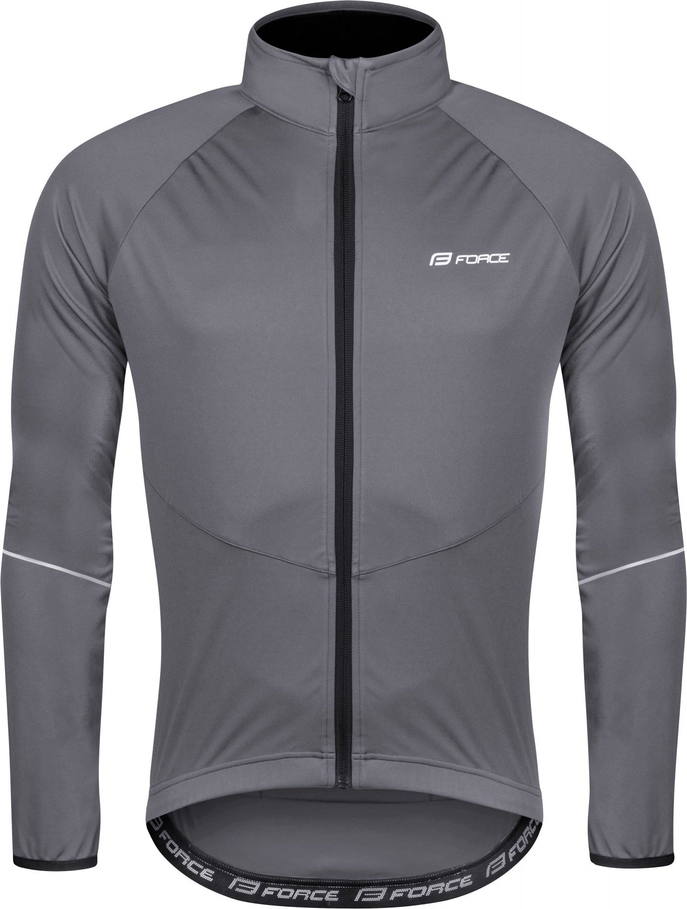 bunda FORCE ARROW softshell, šedá Velikost: XS
