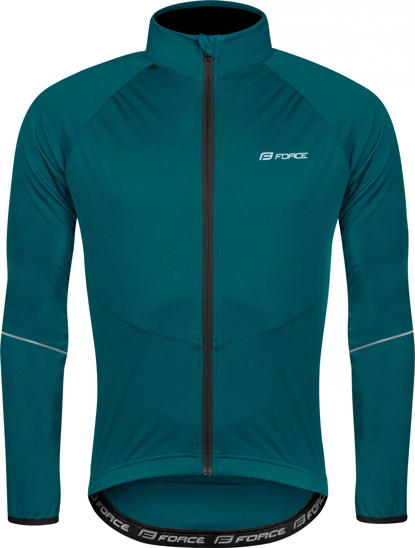 bunda FORCE ARROW softshell, petrolejová Velikost: M