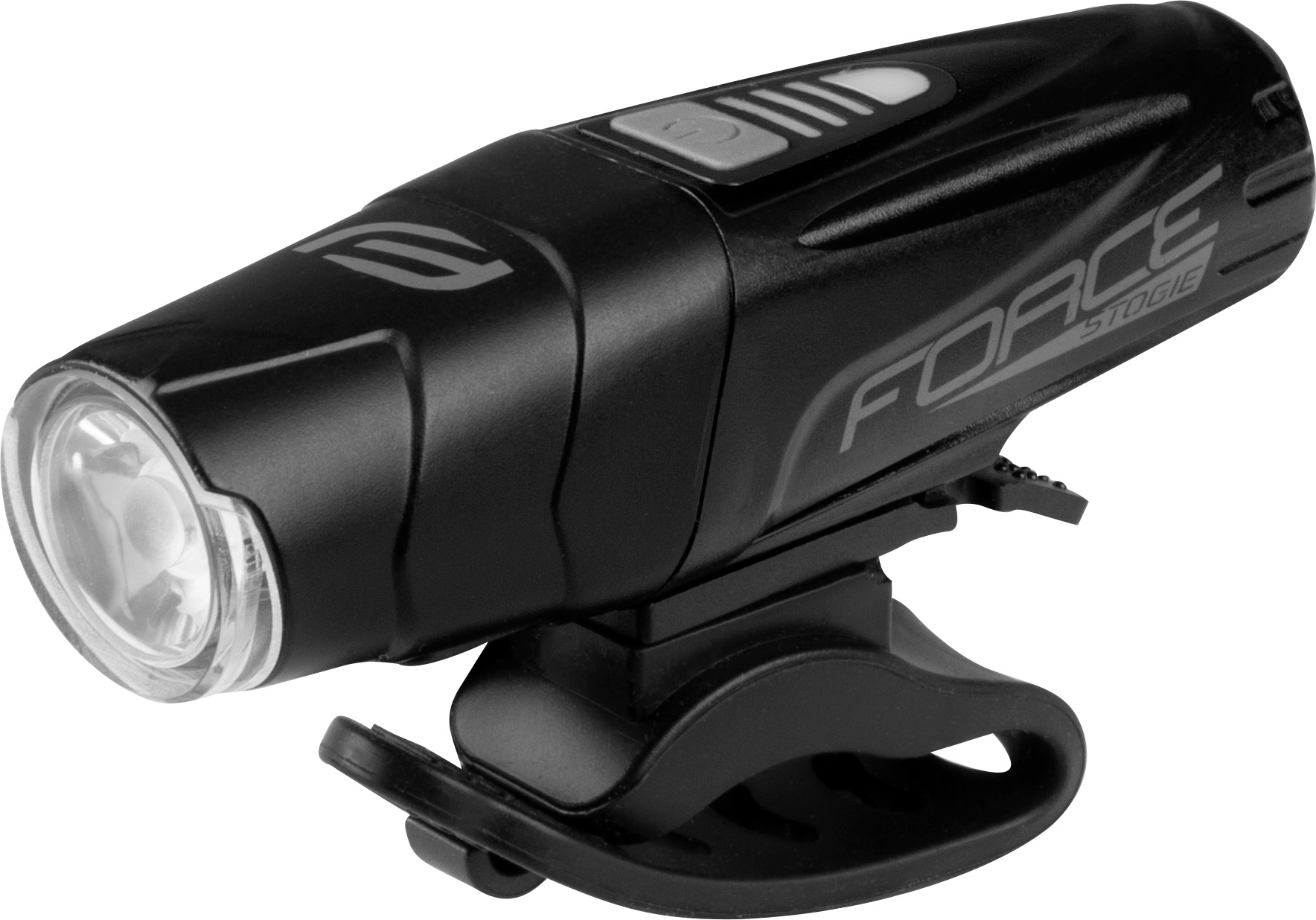 světlo přední FORCE STOGIE 900 LM, USB, černé