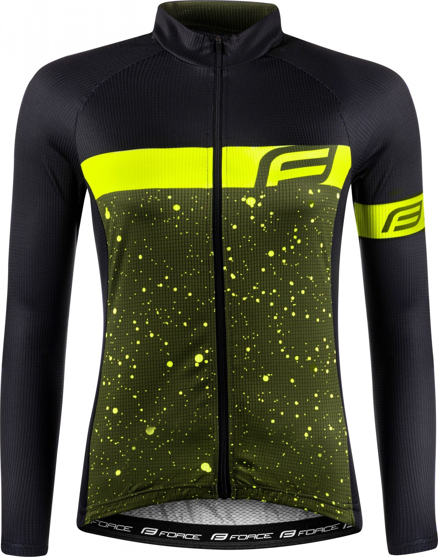 dres FORCE SPRAY LADY dlouhý rukáv, army-fluo Velikost: XS