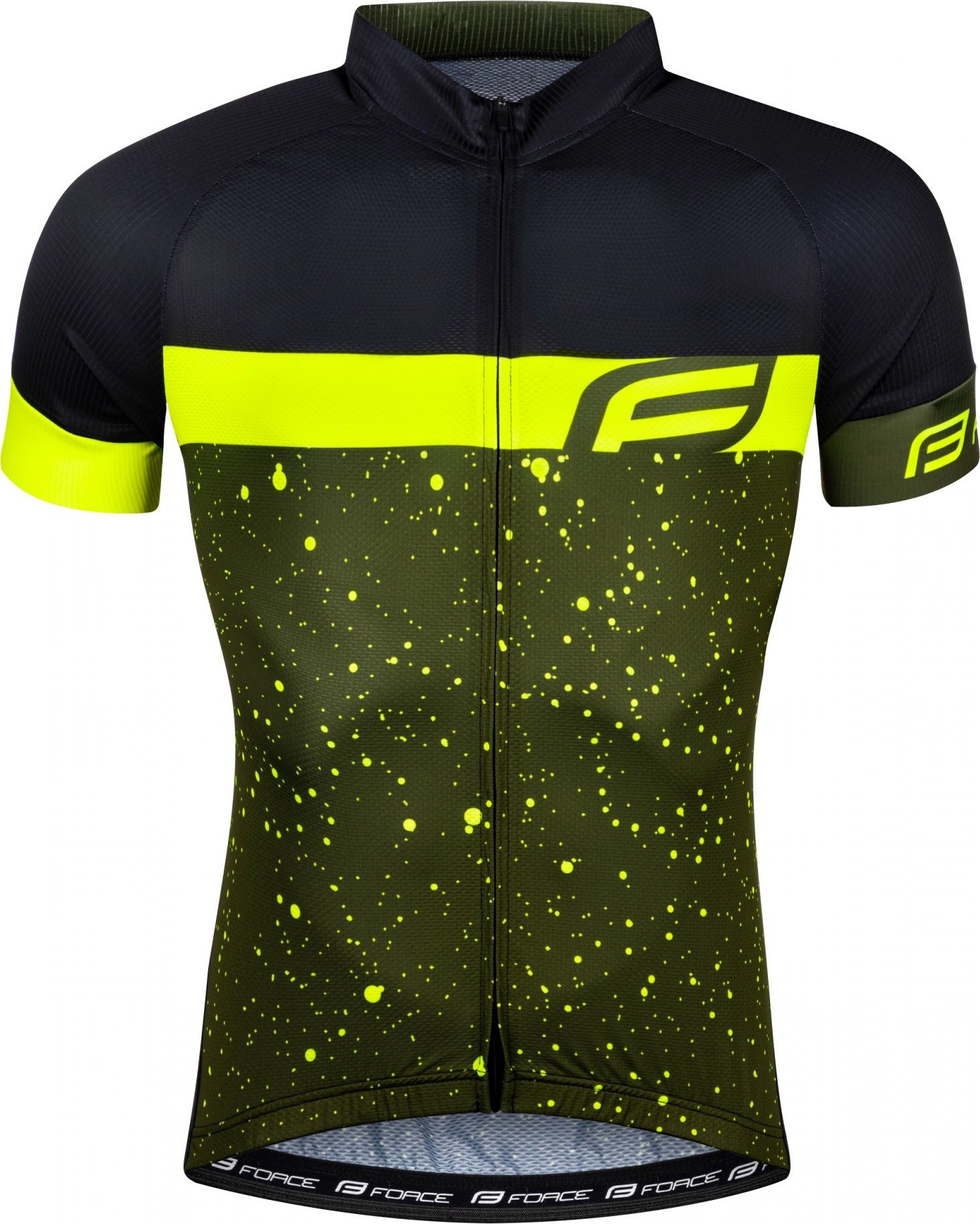 dres FORCE SPRAY krátký rukáv, army-fluo Velikost: M