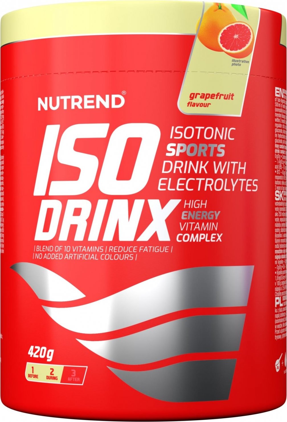 Nutrend Isotonický nápoj Isodrinx 420 g Příchuť: Grep