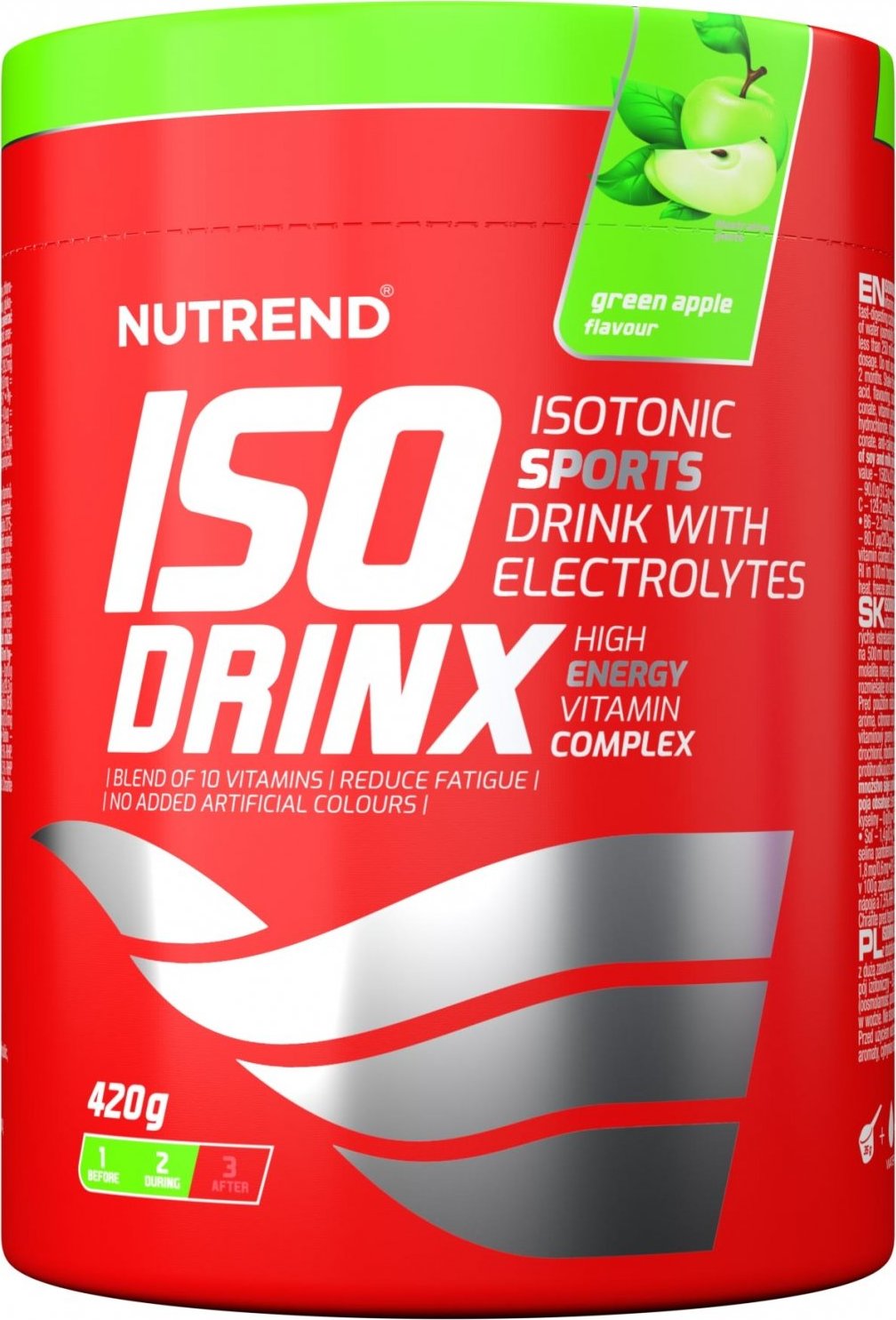 Nutrend Isotonický nápoj Isodrinx 420 g Příchuť: Jablko