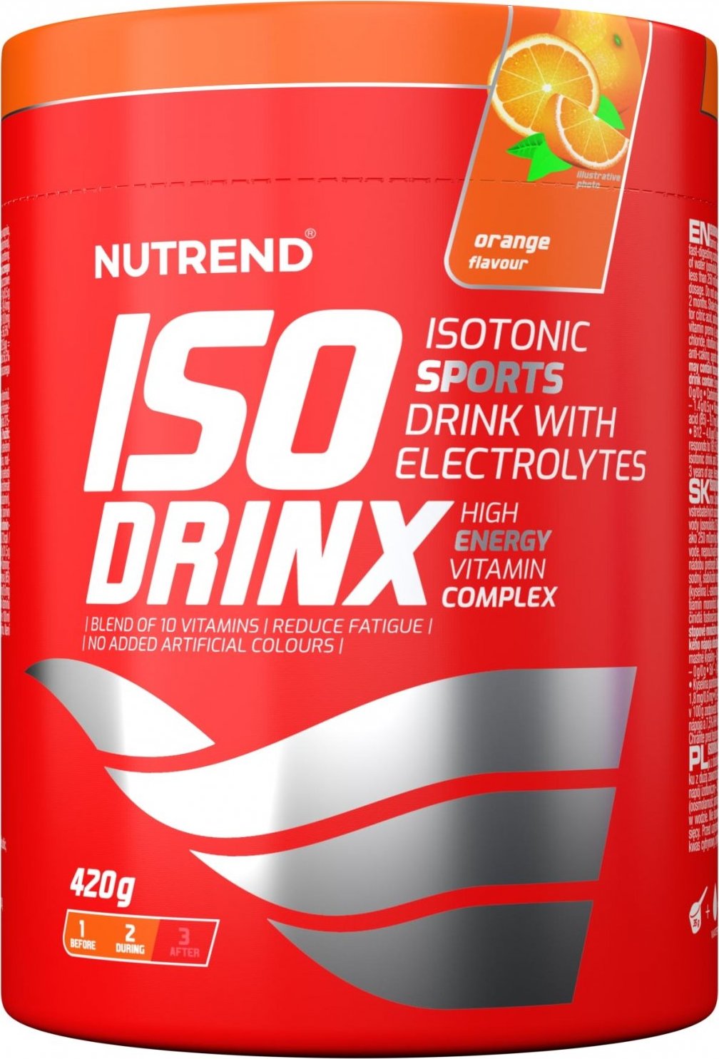 Nutrend Isotonický nápoj Isodrinx 420 g Příchuť: Pomeranč