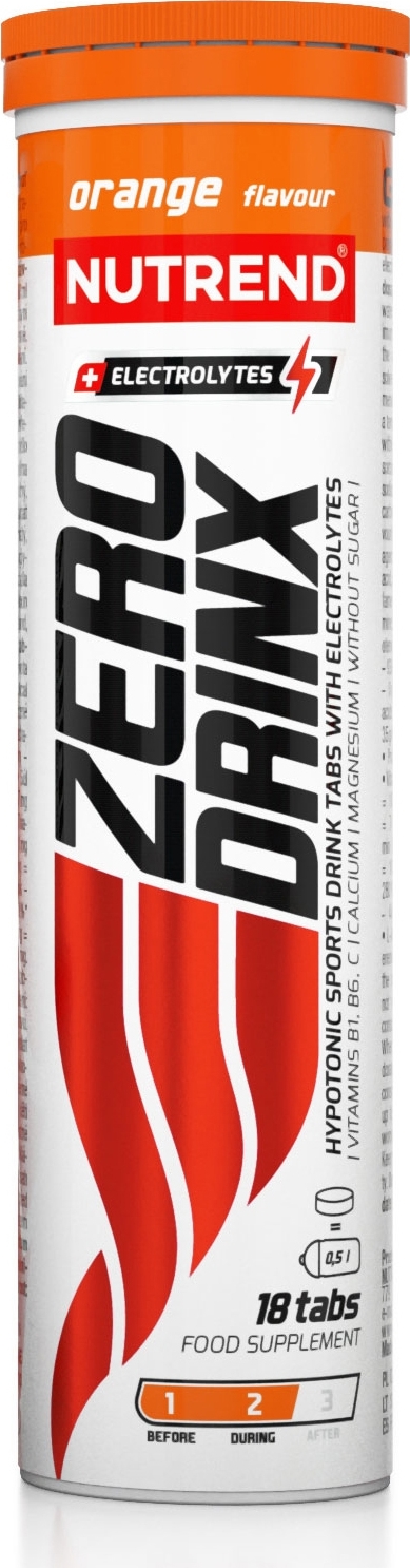 Nutrend ZeroDrinx 18 tablet - pomeranč