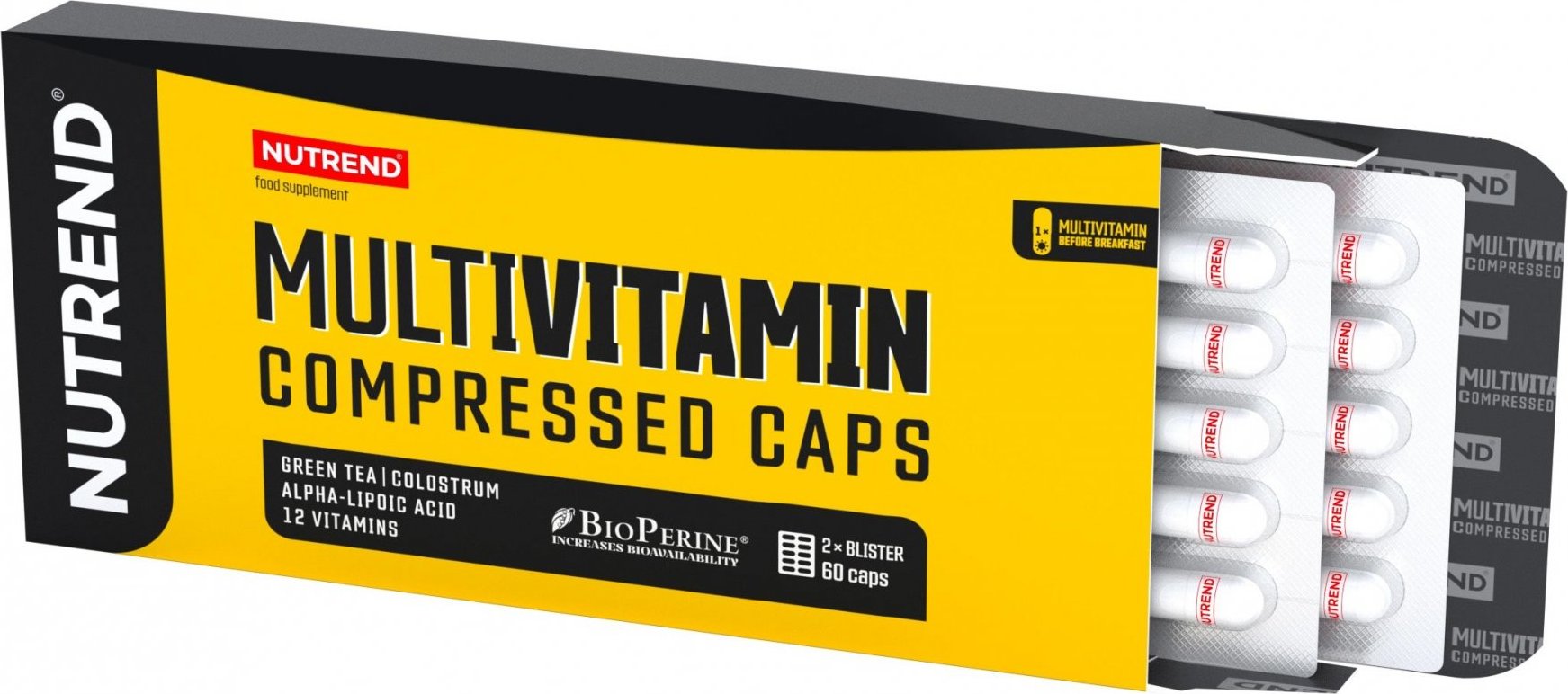 Nutrend Multivitamin Compressed Caps 60 kapslí