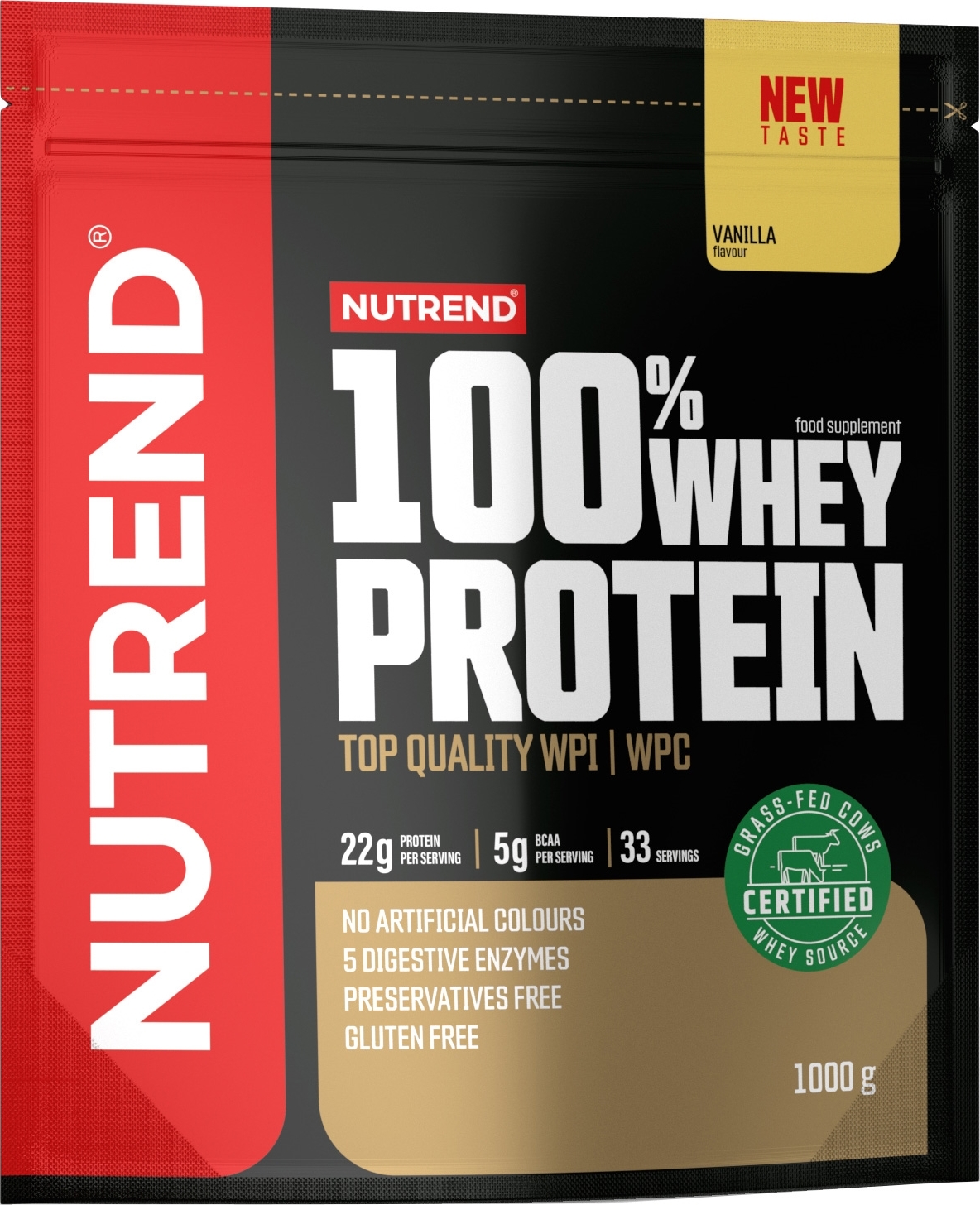 Nutrend 100% Whey Protein 1000 g - vanilka