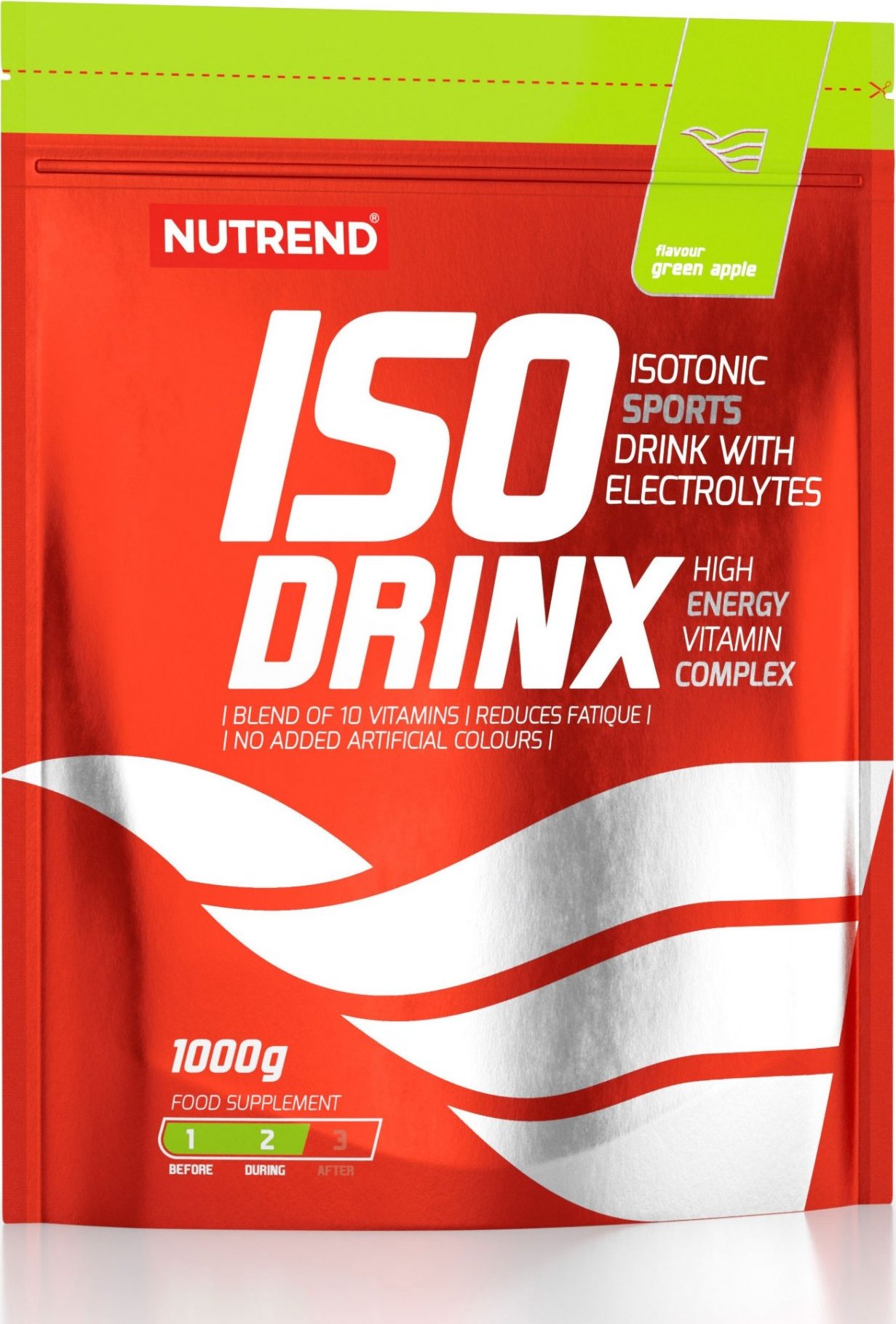 Nutrend Isotonický nápoj Isodrinx 1000 g Příchuť: Zelené jablko