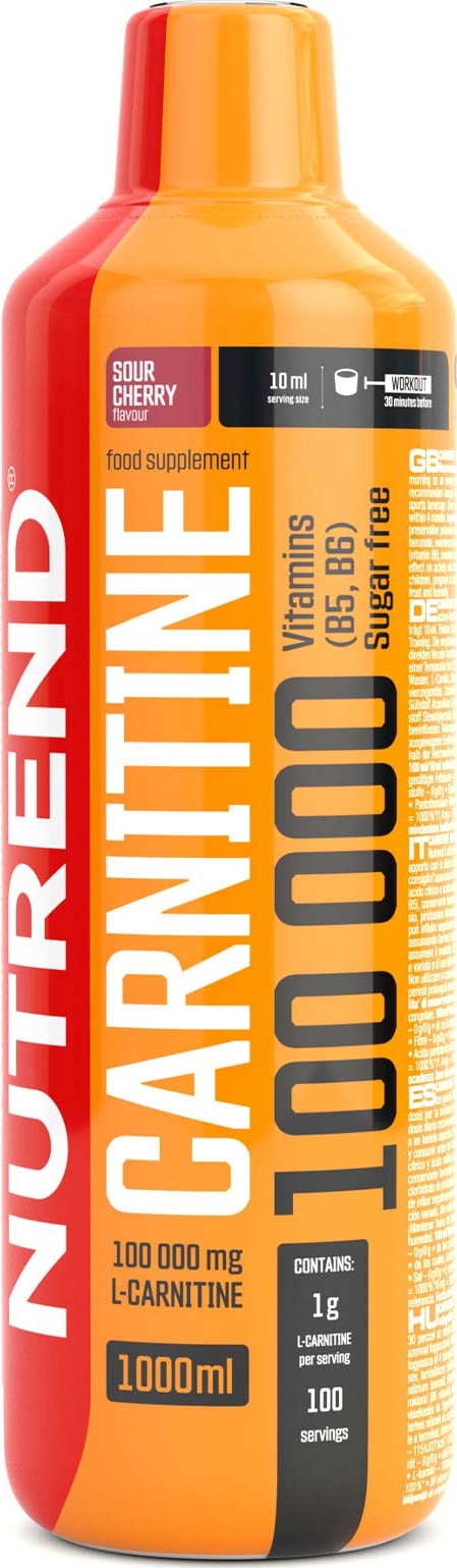 Nutrend Carnitine 100000, 1000 ml Příchuť: Višeň