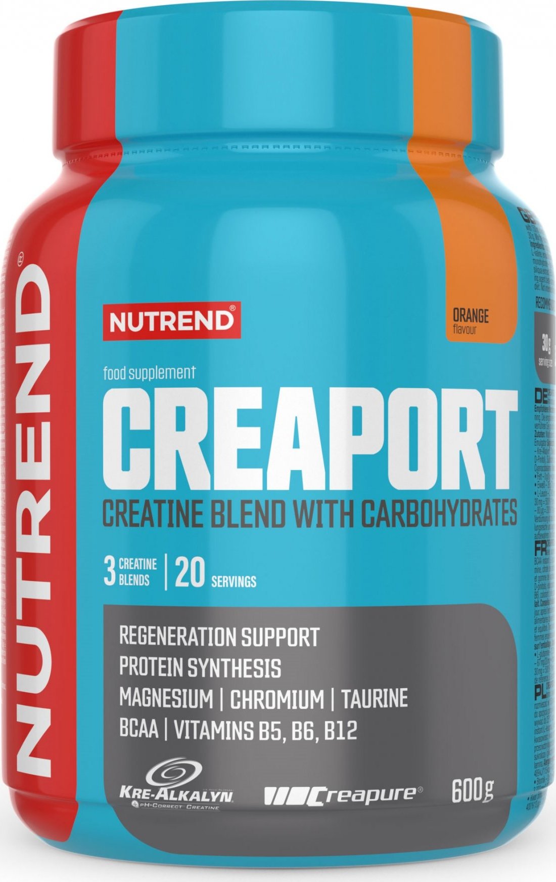 Nutrend Creaport - Kreatinová směs, 600 g Příchuť: Pomeranč
