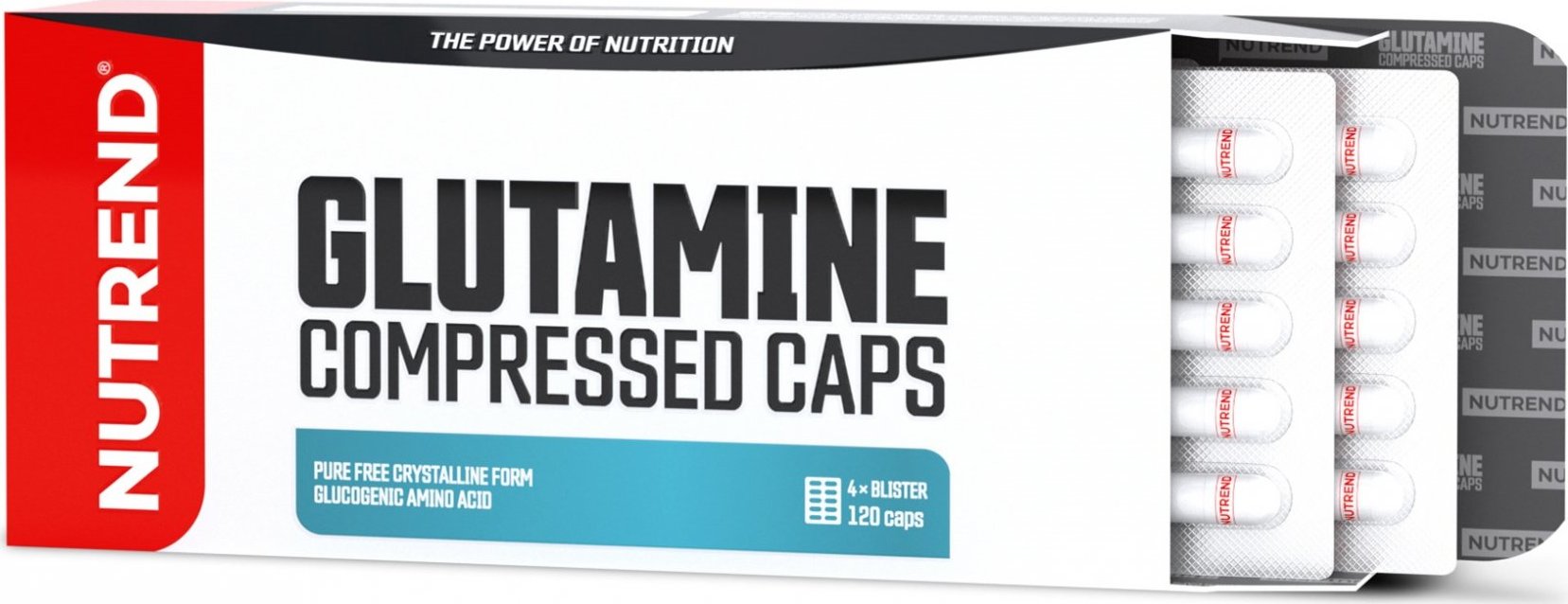 Nutrend Glutamine Compressed Caps 120 kapslí