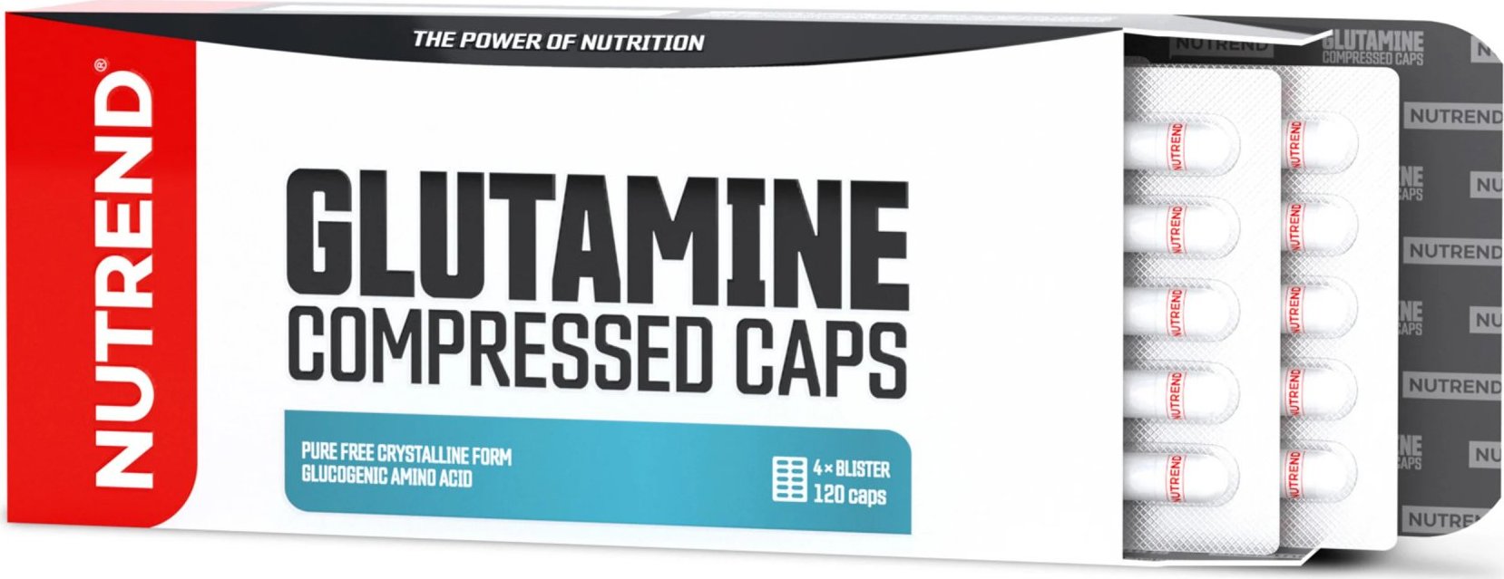 Nutrend Glutamine Compressed Caps 120 kapslí