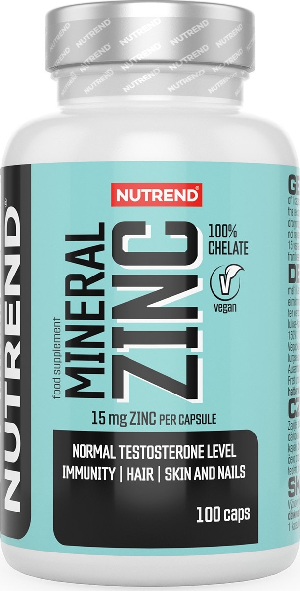 Nutrend Zinek 100% Chelate, 100 kapslí