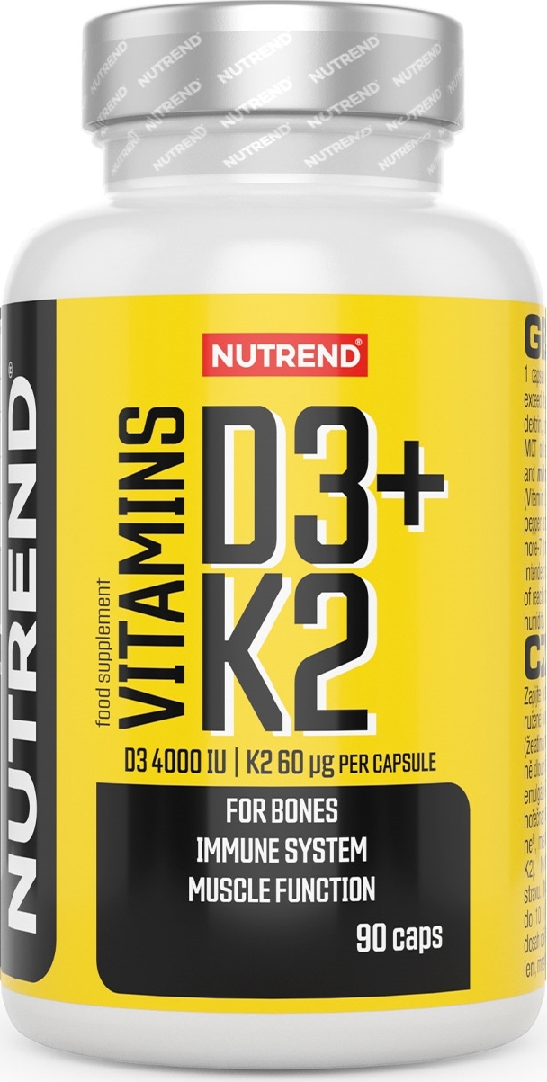 Nutrend Vitamins D3 + K2 90 kapslí