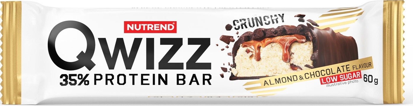Nutrend Qwizz Protein Bar 60 g - mandle/čokoláda