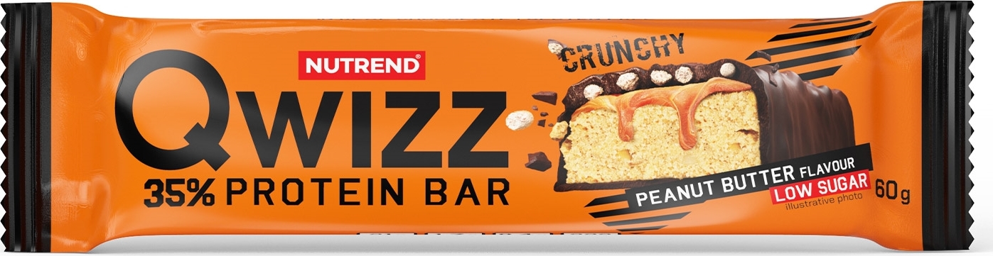 Nutrend Qwizz Protein Bar 60 g - arašídové máslo