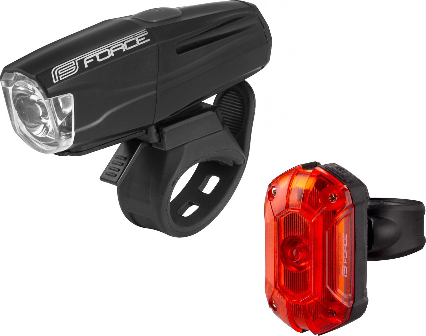 světla sada FORCE VARIO USB přední+zadní