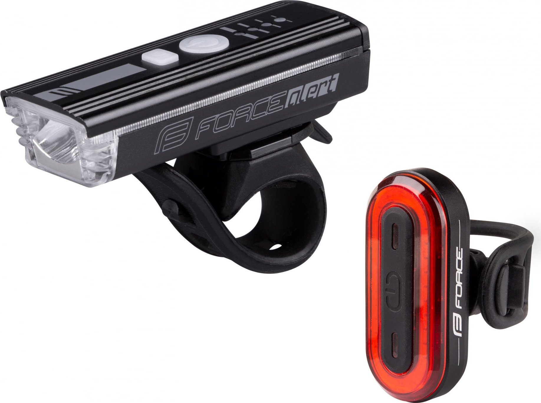 světla sada FORCE FUTURO USB přední+zadní