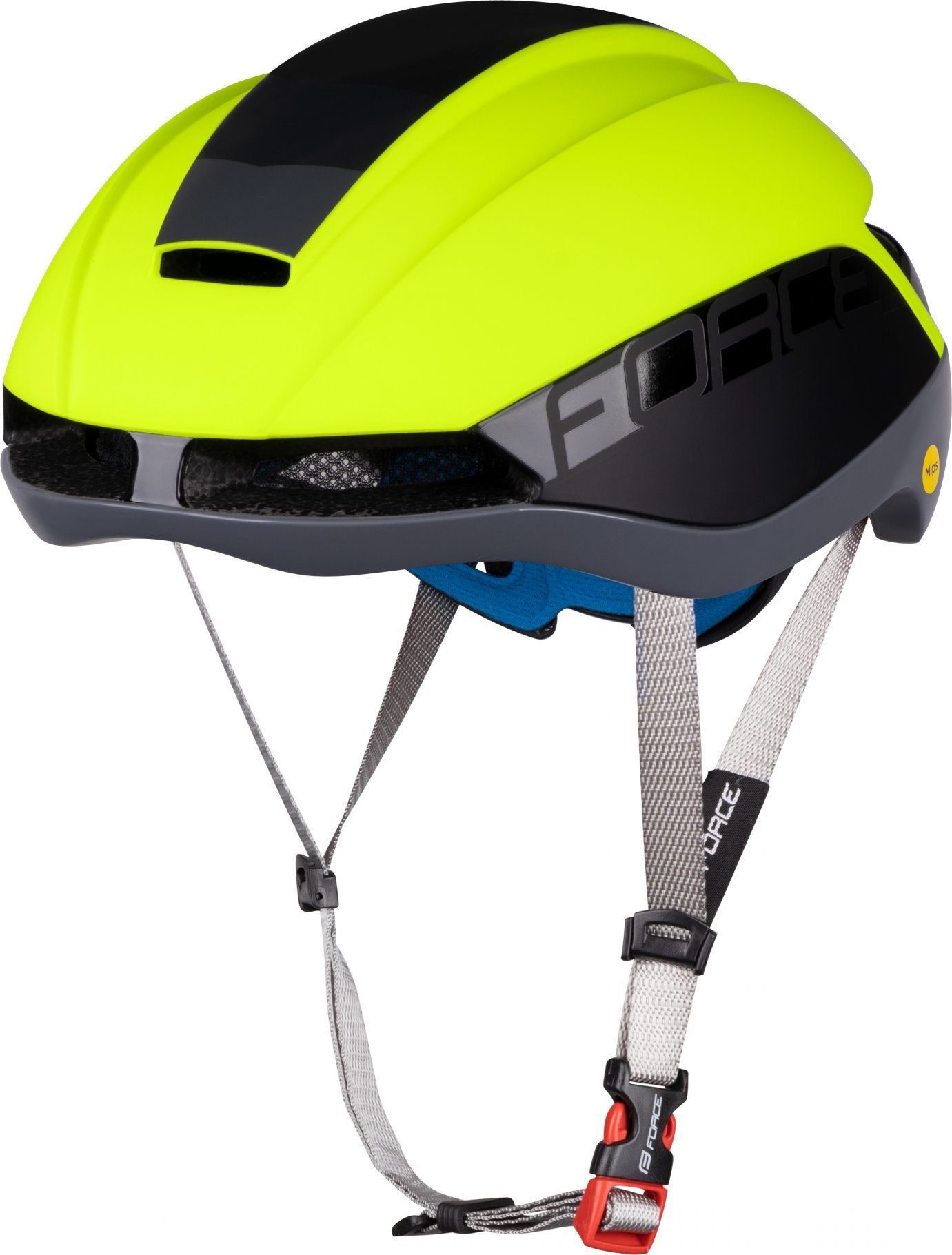 přilba FORCE ORCA MIPS,fluo mat-šedá Velikost: mat-šedá S-M