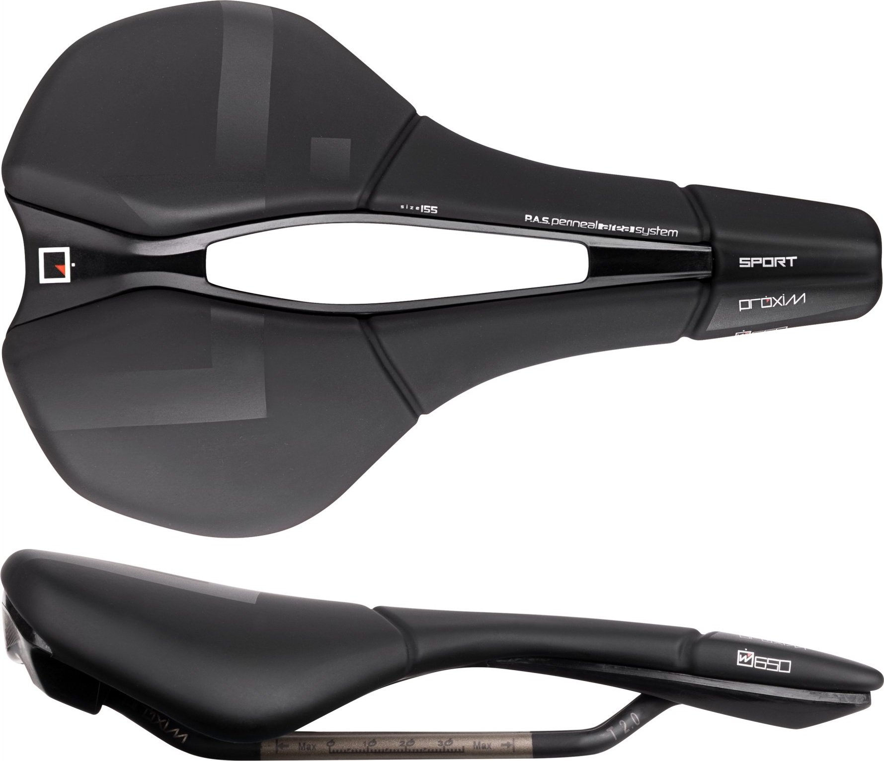 sedlo PROLOGO PROXIM W650 PAS T2.0 155 černé