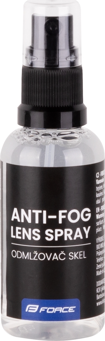 odmlžovač skel brýlí FORCE GLAZE, rozprašovač 50ml