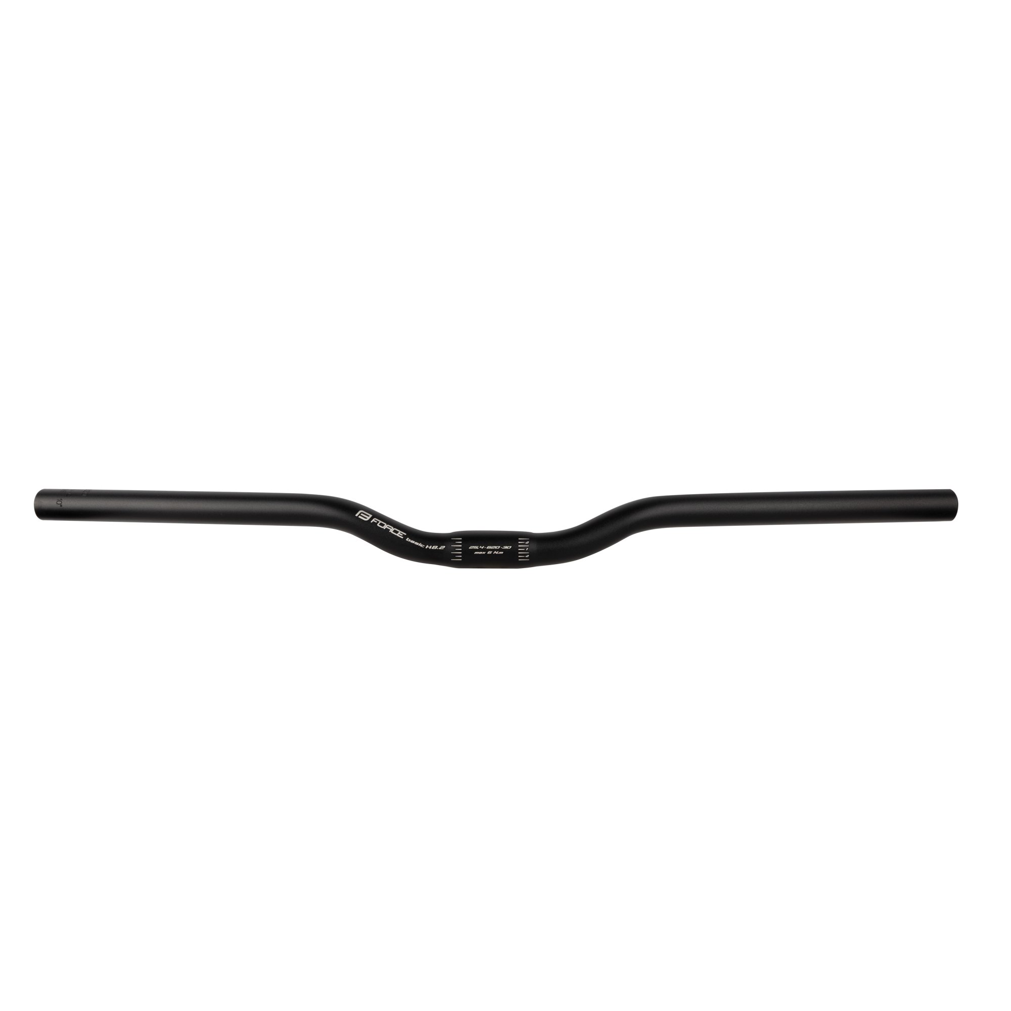 FORCE řídítka F BASIC H8.2 prohlé 25,4/620mm Al,črn. mat