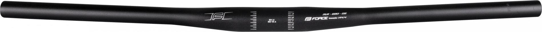 FORCE řídítka F BASIC H4.4 rovné 31,8/680mm Al,černé mat