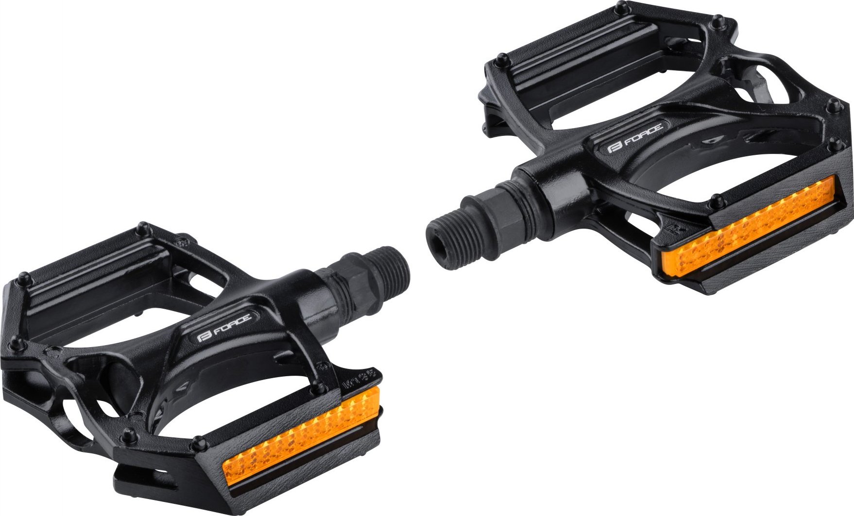 pedály FORCE BMX Al nevyměnitelné piny, černé