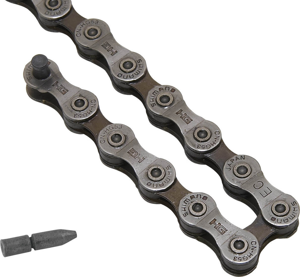 SHIMANO řetěz SH CNHG53 šedý balený + čep  9k
