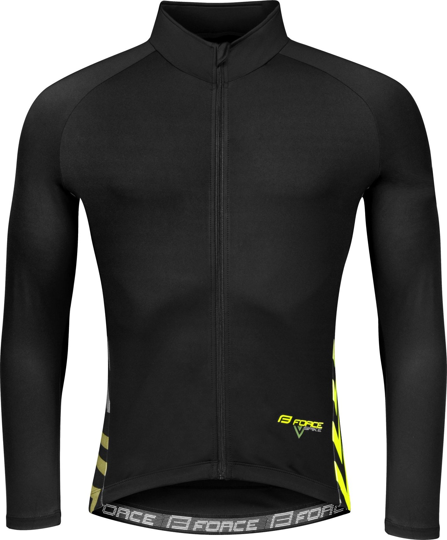 dres FORCE SPIKE dlouhý rukáv, černo-fluo Velikost: XS