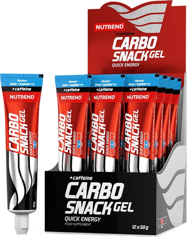 NUTREND CARBOSNACK WITH CAFFEINE Varianta: modrá malina, 50 g