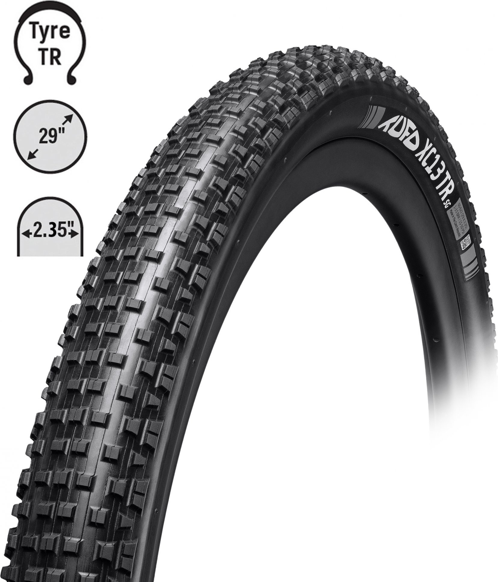 plášť TUFO MTB XC13 TR 29"x2,25,kevlar,bezduš.čer.