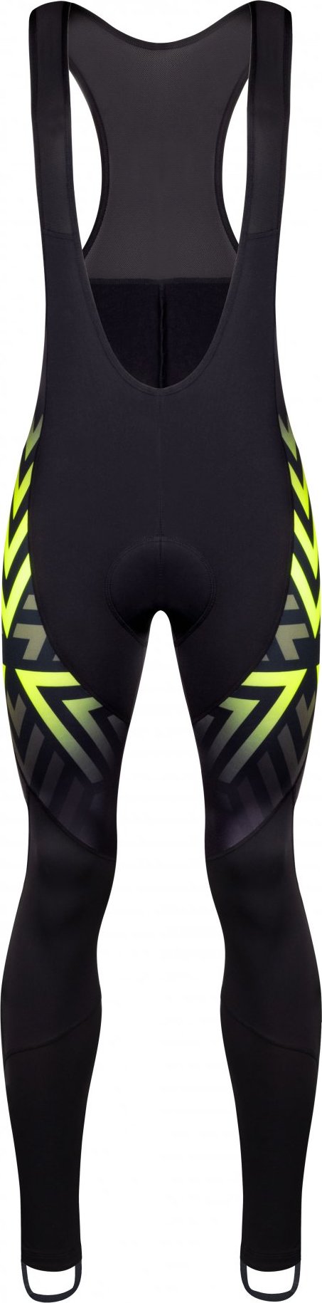 FORCE kalhoty F SPIKE se šráky a vložkou, černo-fluo Velikost: M