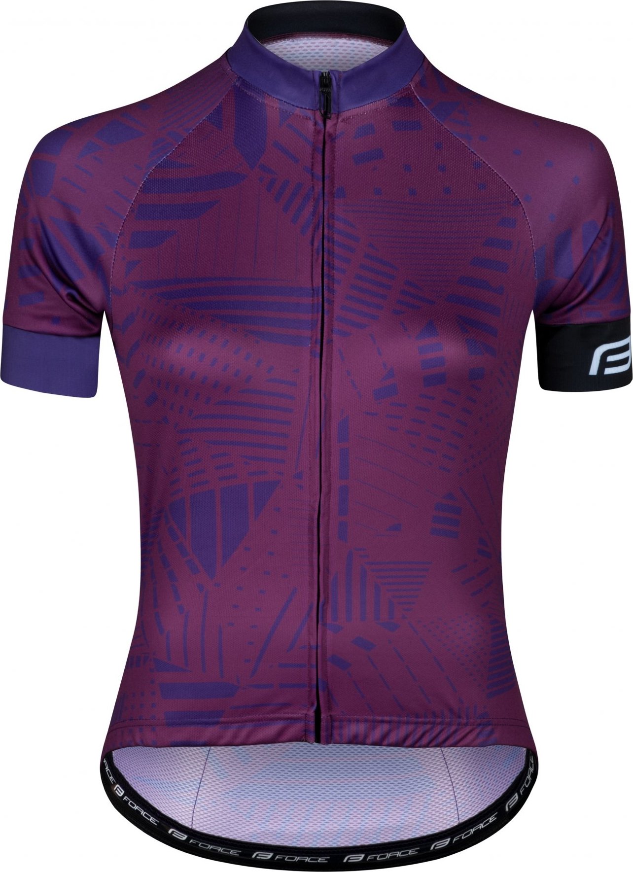 dres FORCE SHARD LADY kr. rukáv, fialový Velikost: L