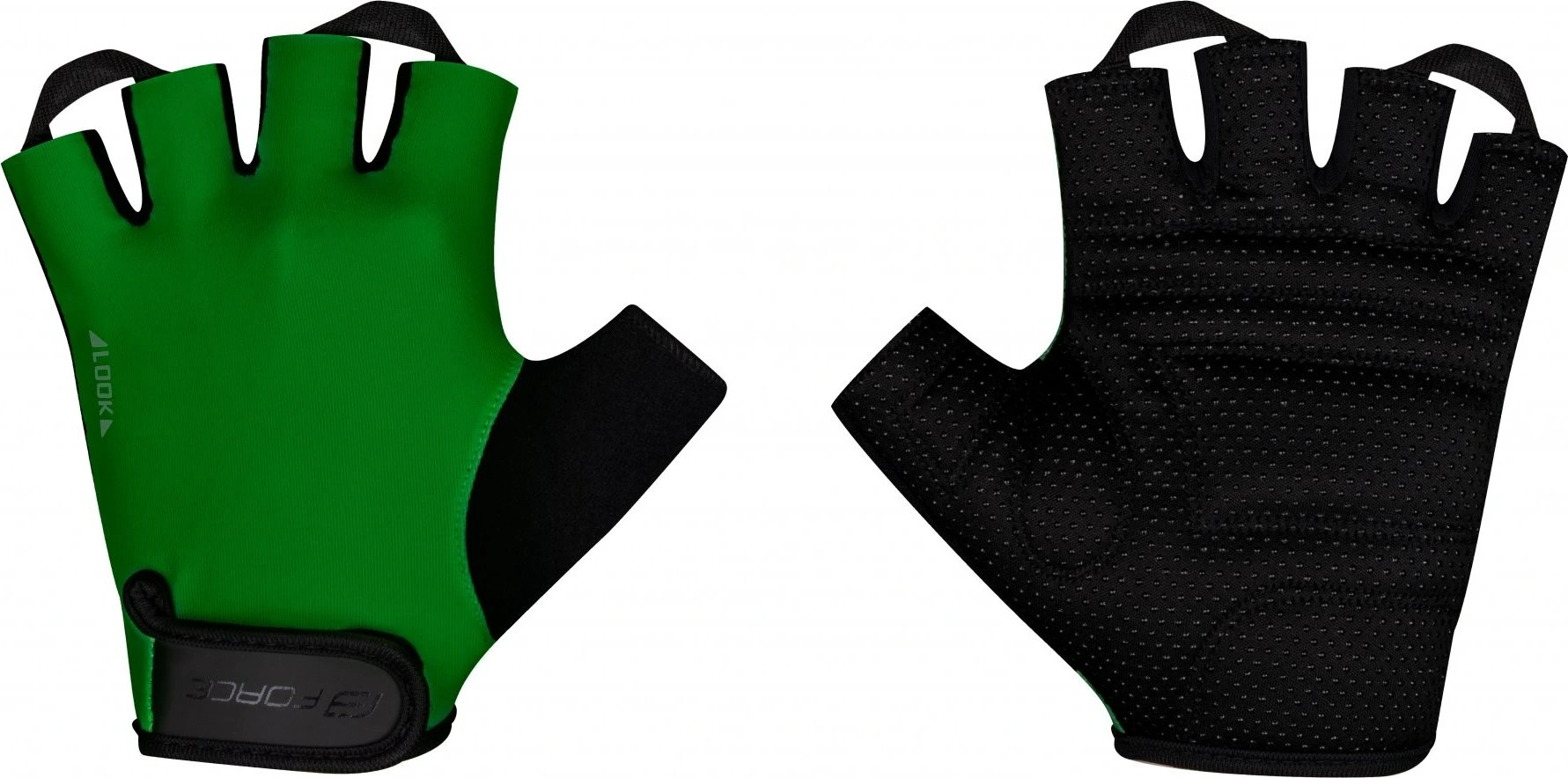 rukavice FORCE LOOK, zelené Velikost: M